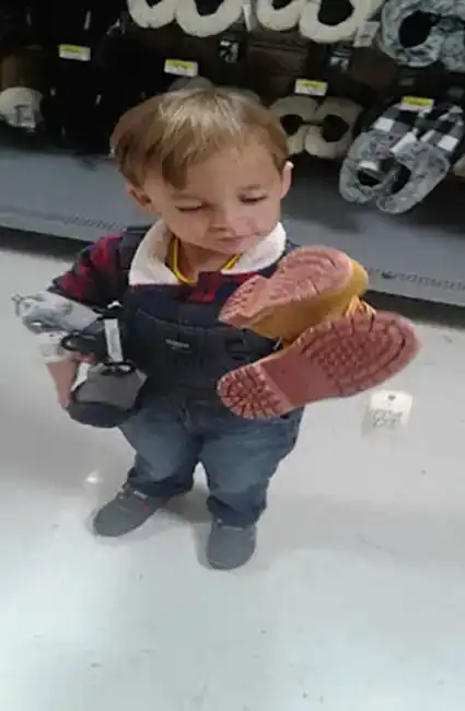 David Allen Haaves Son and Inspiration for the his Book My New Boots For my Daddys Farm -- David Haave